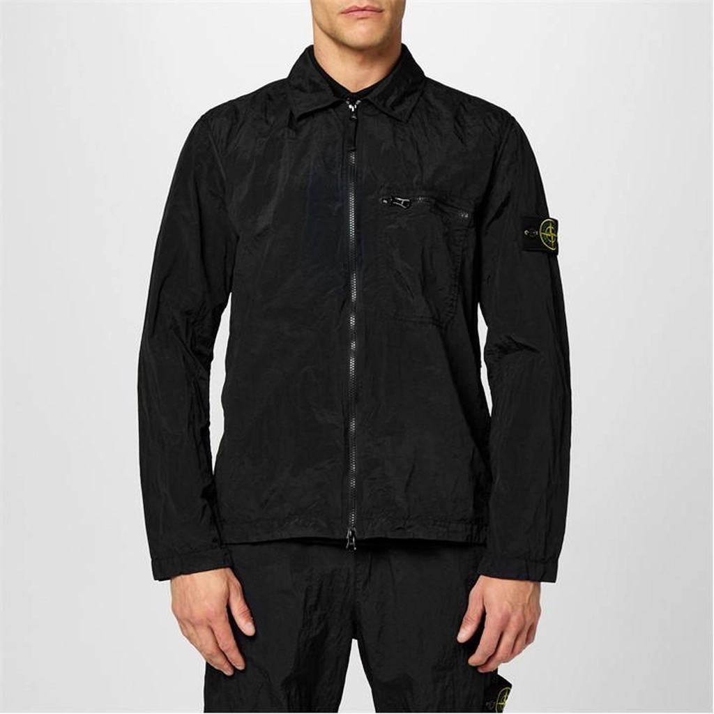 Stone Island Nylon Metal Overshirt - Black